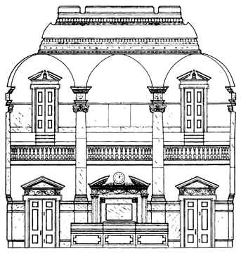 Senate Chamber architectural drawing