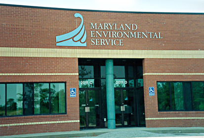 [color photograph of Maryland Environmental Service building]